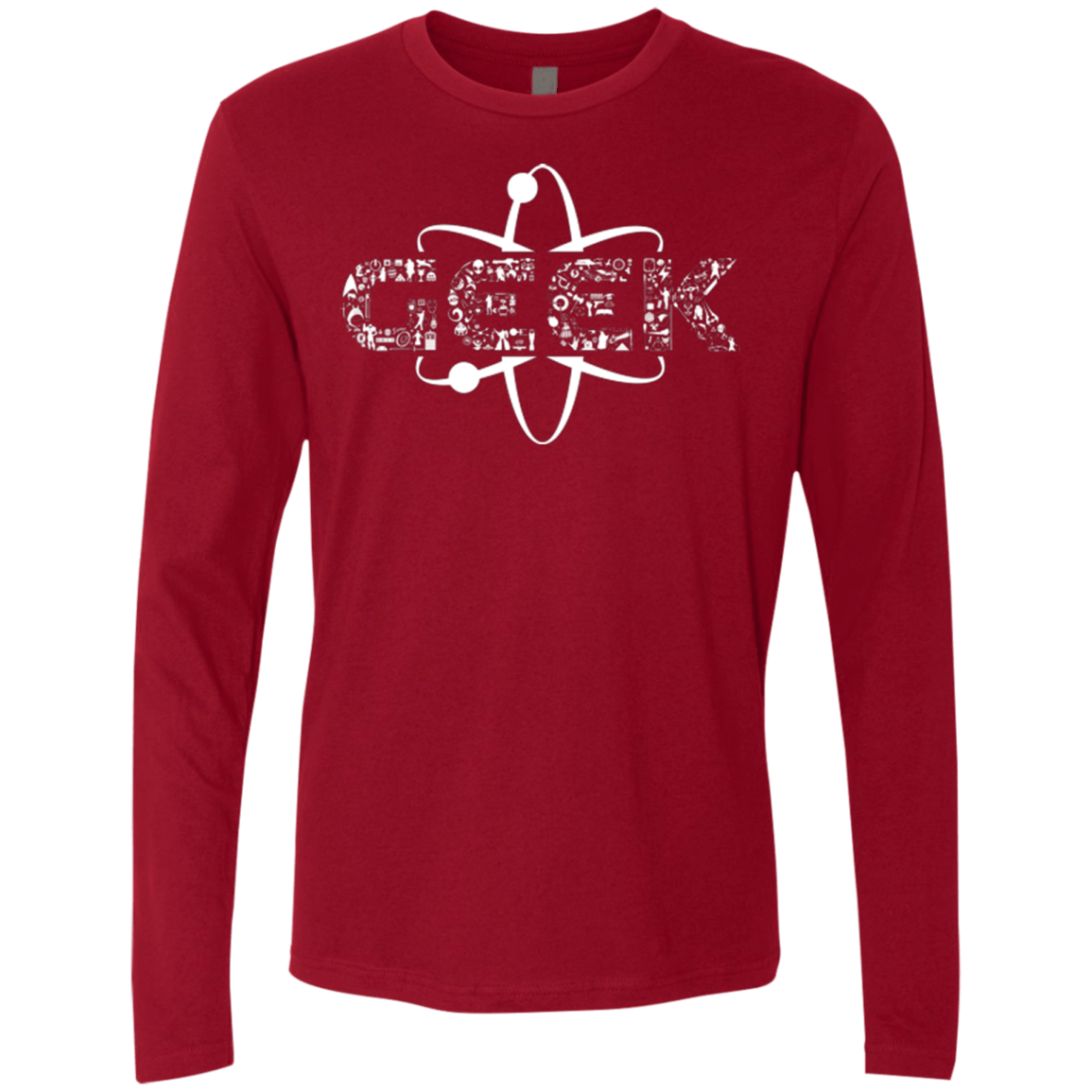 T-Shirts Cardinal / Small I Geek Men's Premium Long Sleeve