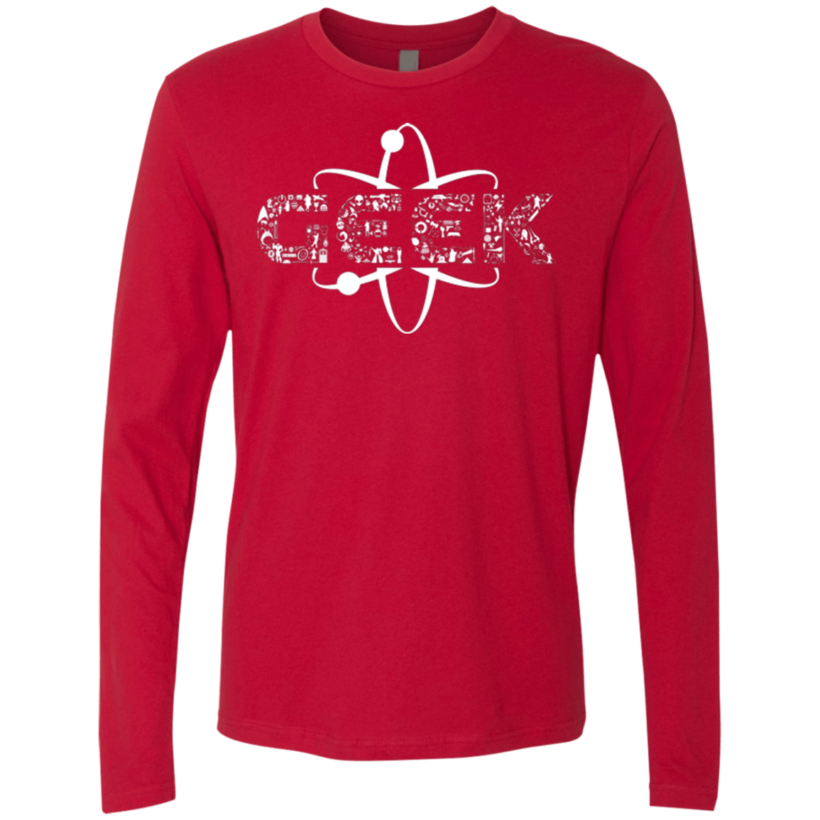 T-Shirts Red / Small I Geek Men's Premium Long Sleeve