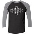 T-Shirts Vintage Black/Premium Heather / X-Small I Geek Men's Triblend 3/4 Sleeve