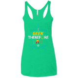 T-Shirts Envy / X-Small I GEEK vol 2 Women's Triblend Racerback Tank