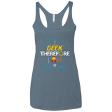 T-Shirts Indigo / X-Small I GEEK vol 2 Women's Triblend Racerback Tank