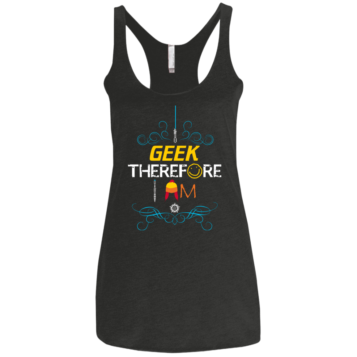 T-Shirts Vintage Black / X-Small I GEEK vol 2 Women's Triblend Racerback Tank