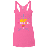 T-Shirts Vintage Pink / X-Small I GEEK vol 2 Women's Triblend Racerback Tank