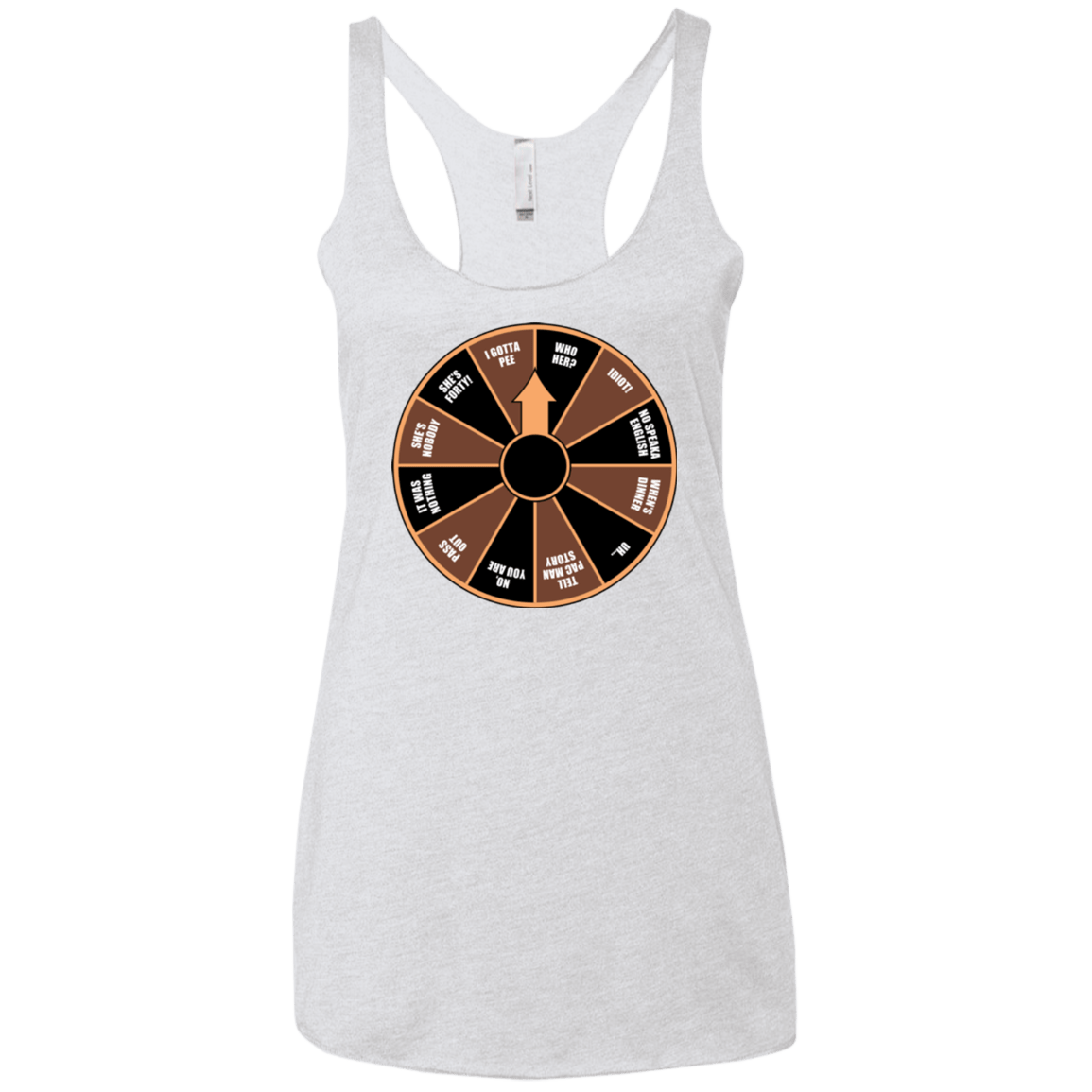 T-Shirts Heather White / X-Small I Gotta Pee Women's Triblend Racerback Tank