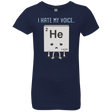 T-Shirts Midnight Navy / YXS I Hate My Voice Girls Premium T-Shirt