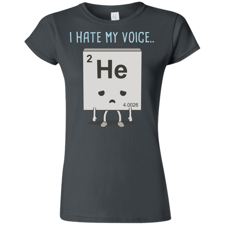 T-Shirts Charcoal / S I Hate My Voice Junior Slimmer-Fit T-Shirt