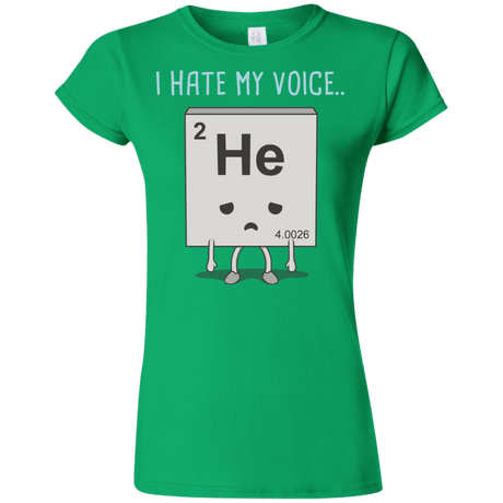 T-Shirts Irish Green / S I Hate My Voice Junior Slimmer-Fit T-Shirt