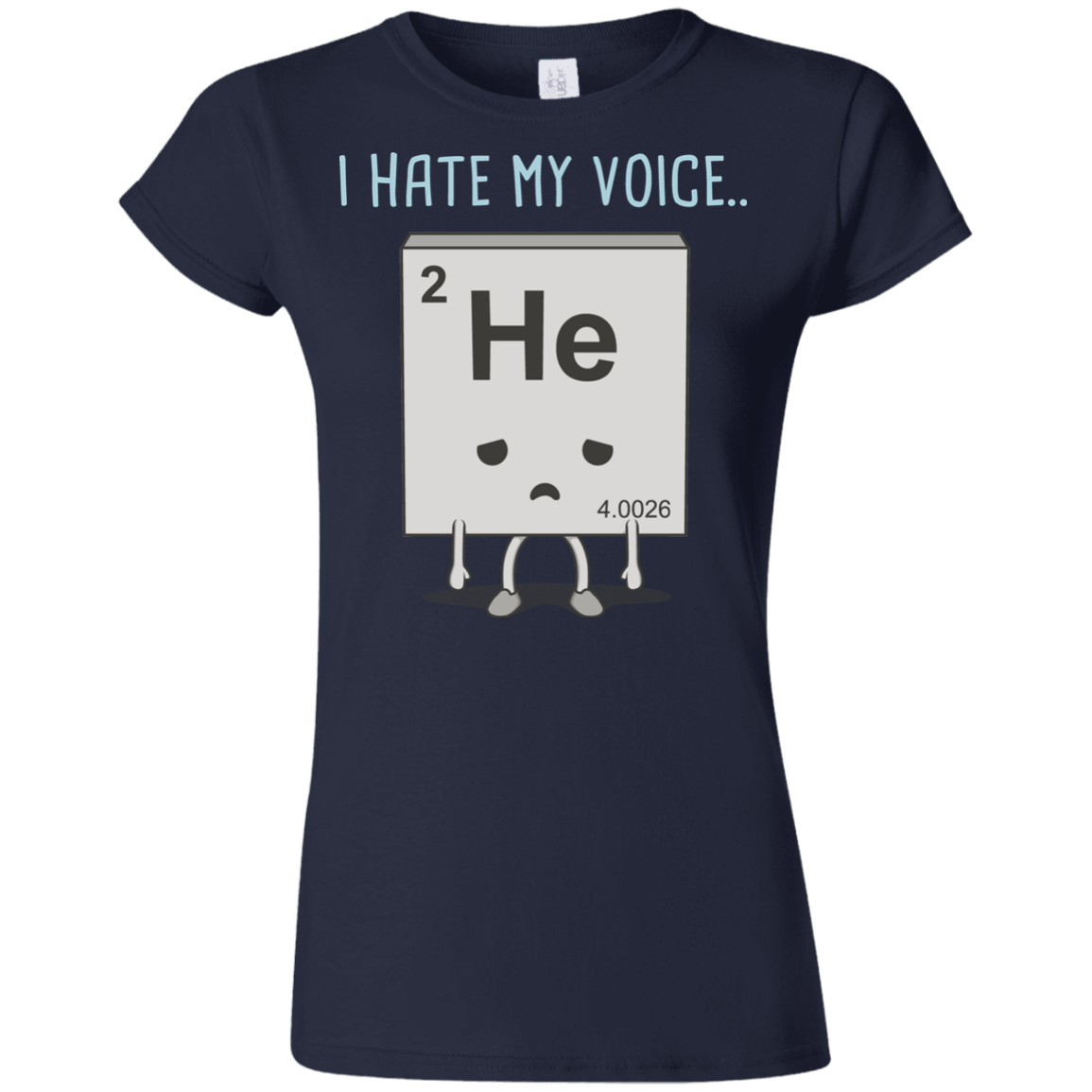 T-Shirts Navy / S I Hate My Voice Junior Slimmer-Fit T-Shirt