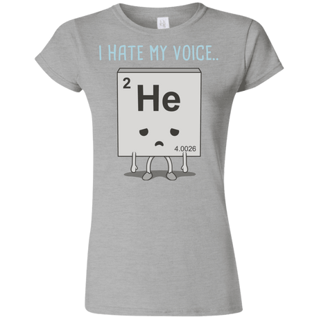 T-Shirts Sport Grey / S I Hate My Voice Junior Slimmer-Fit T-Shirt