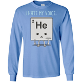 T-Shirts Carolina Blue / S I Hate My Voice Men's Long Sleeve T-Shirt