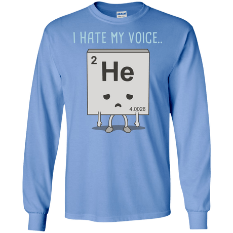 T-Shirts Carolina Blue / S I Hate My Voice Men's Long Sleeve T-Shirt