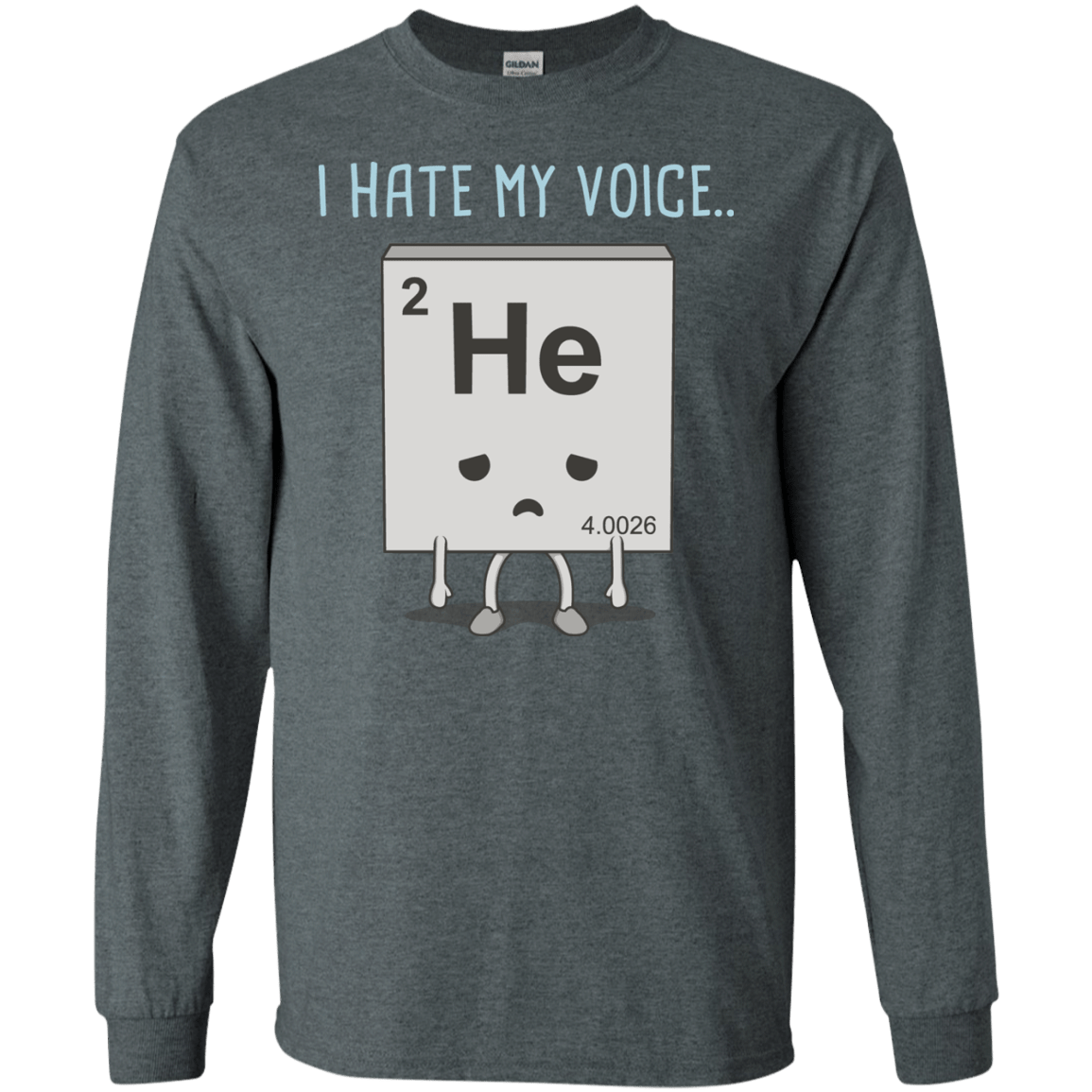 T-Shirts Dark Heather / S I Hate My Voice Men's Long Sleeve T-Shirt