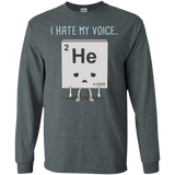 T-Shirts Dark Heather / S I Hate My Voice Men's Long Sleeve T-Shirt