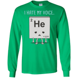 T-Shirts Irish Green / S I Hate My Voice Men's Long Sleeve T-Shirt