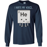 T-Shirts Navy / S I Hate My Voice Men's Long Sleeve T-Shirt