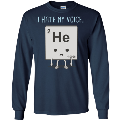 T-Shirts Navy / S I Hate My Voice Men's Long Sleeve T-Shirt