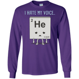 T-Shirts Purple / S I Hate My Voice Men's Long Sleeve T-Shirt