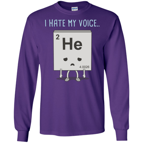 T-Shirts Purple / S I Hate My Voice Men's Long Sleeve T-Shirt