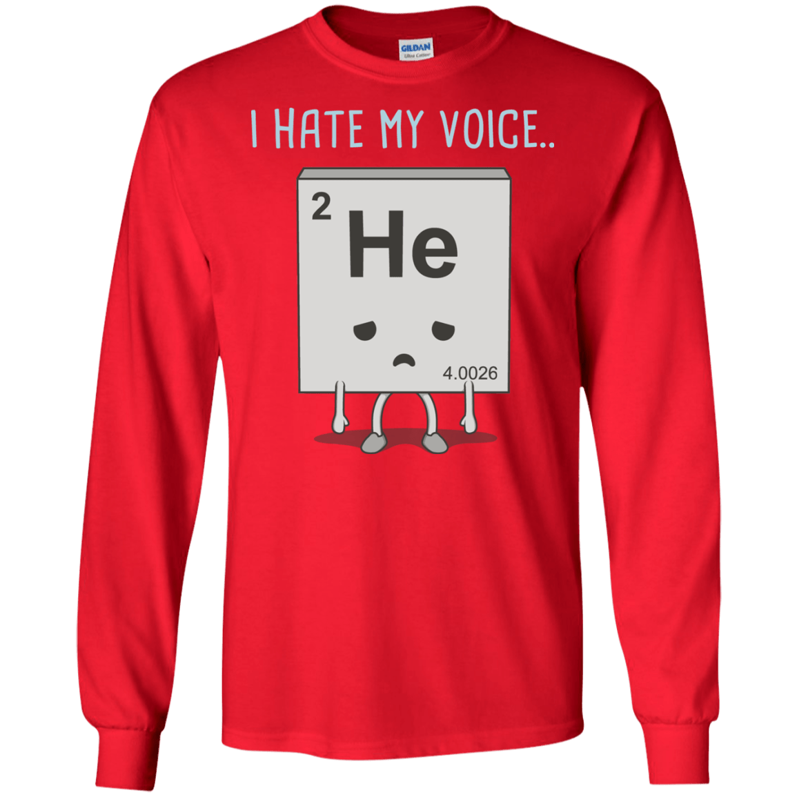 T-Shirts Red / S I Hate My Voice Men's Long Sleeve T-Shirt