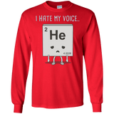 T-Shirts Red / S I Hate My Voice Men's Long Sleeve T-Shirt