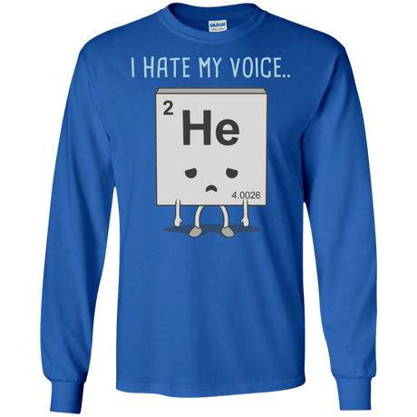 T-Shirts Royal / S I Hate My Voice Men's Long Sleeve T-Shirt