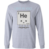 T-Shirts Sport Grey / S I Hate My Voice Men's Long Sleeve T-Shirt