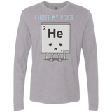 T-Shirts Heather Grey / S I Hate My Voice Men's Premium Long Sleeve
