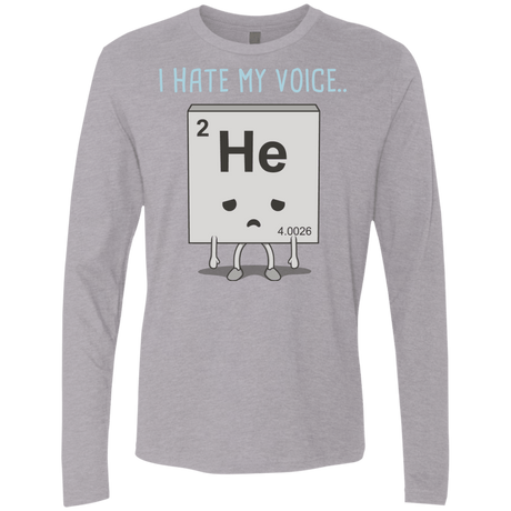 T-Shirts Heather Grey / S I Hate My Voice Men's Premium Long Sleeve