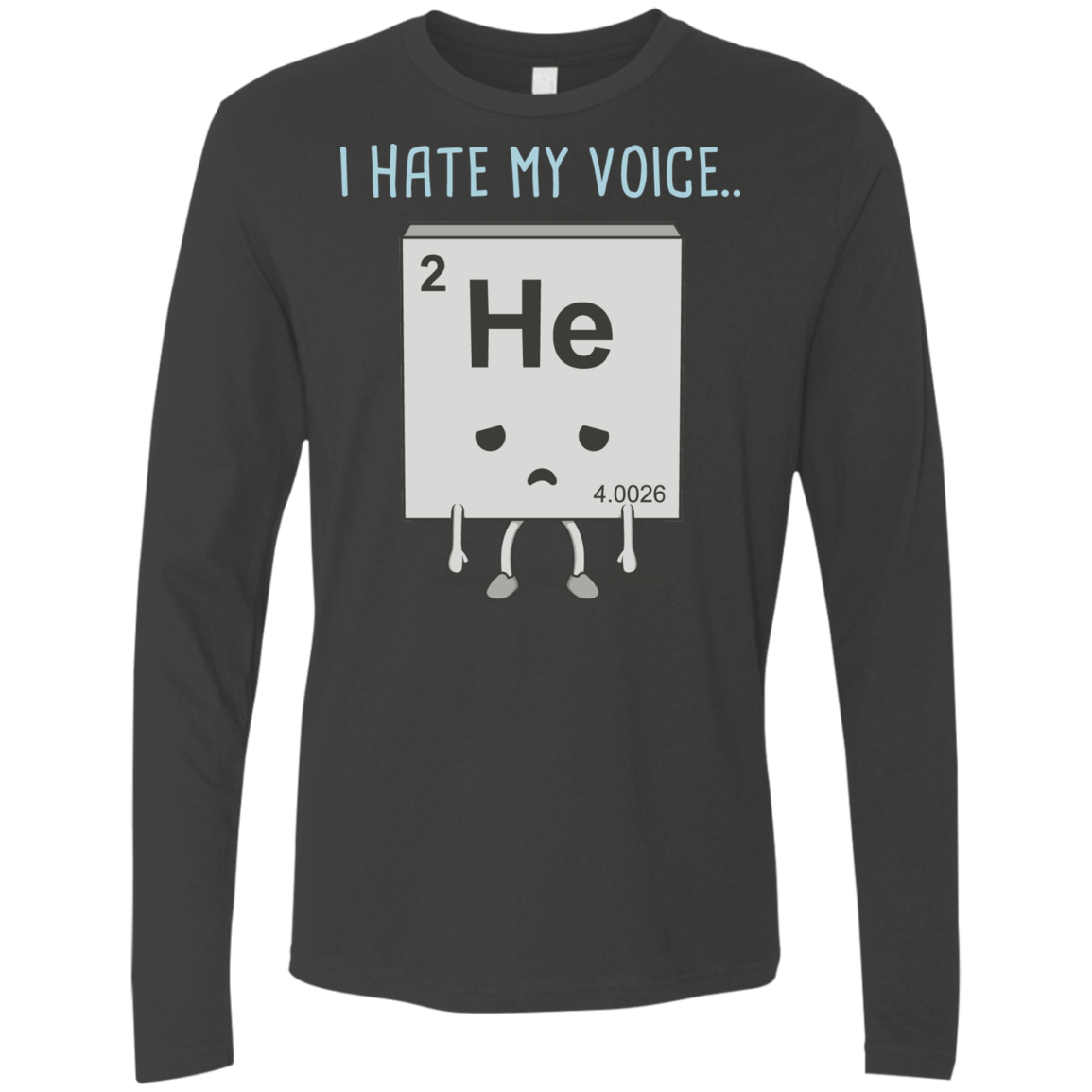 T-Shirts Heavy Metal / S I Hate My Voice Men's Premium Long Sleeve
