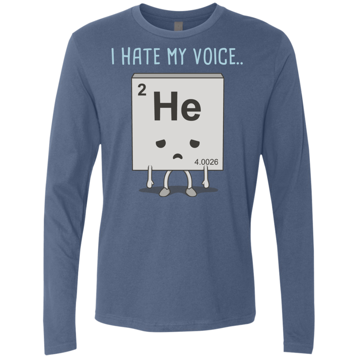 T-Shirts Indigo / S I Hate My Voice Men's Premium Long Sleeve