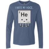 T-Shirts Indigo / S I Hate My Voice Men's Premium Long Sleeve