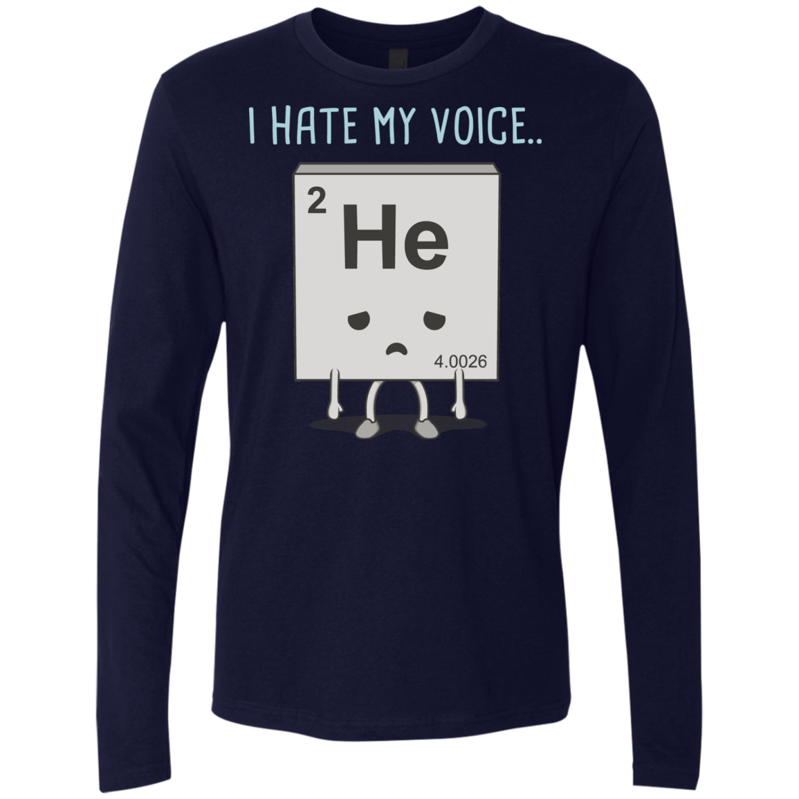 T-Shirts Midnight Navy / S I Hate My Voice Men's Premium Long Sleeve