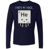 T-Shirts Midnight Navy / S I Hate My Voice Men's Premium Long Sleeve