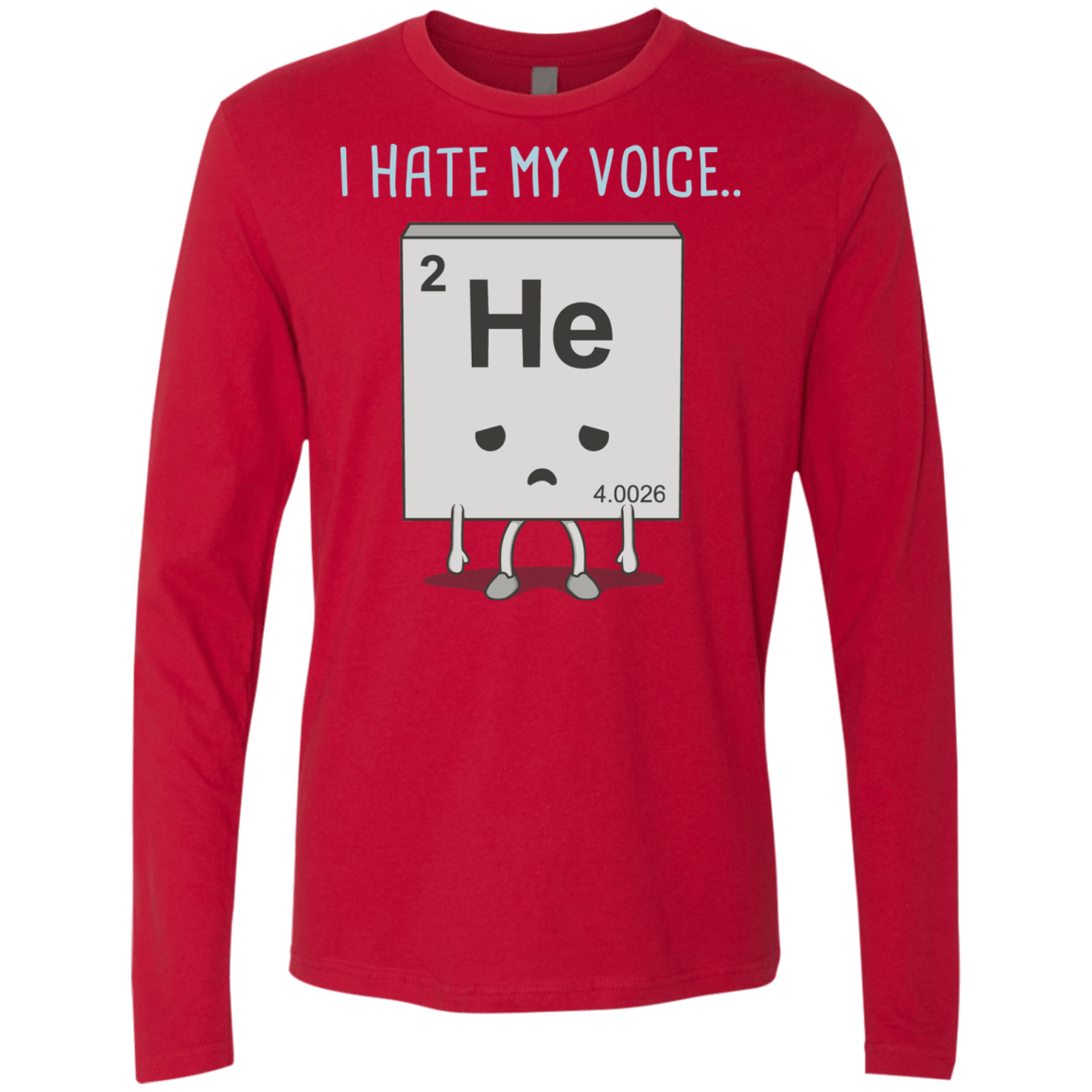 T-Shirts Red / S I Hate My Voice Men's Premium Long Sleeve