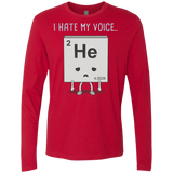 T-Shirts Red / S I Hate My Voice Men's Premium Long Sleeve