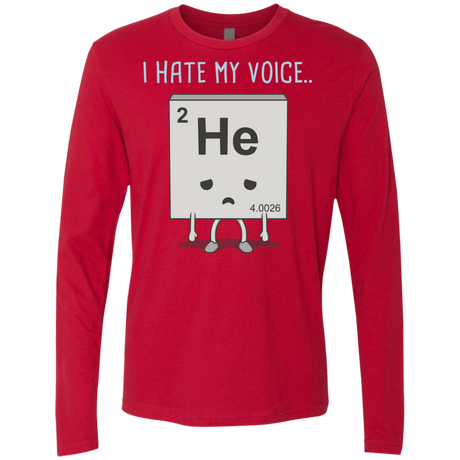 T-Shirts Red / S I Hate My Voice Men's Premium Long Sleeve