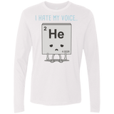 T-Shirts White / S I Hate My Voice Men's Premium Long Sleeve