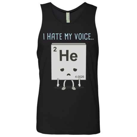 T-Shirts Black / S I Hate My Voice Men's Premium Tank Top