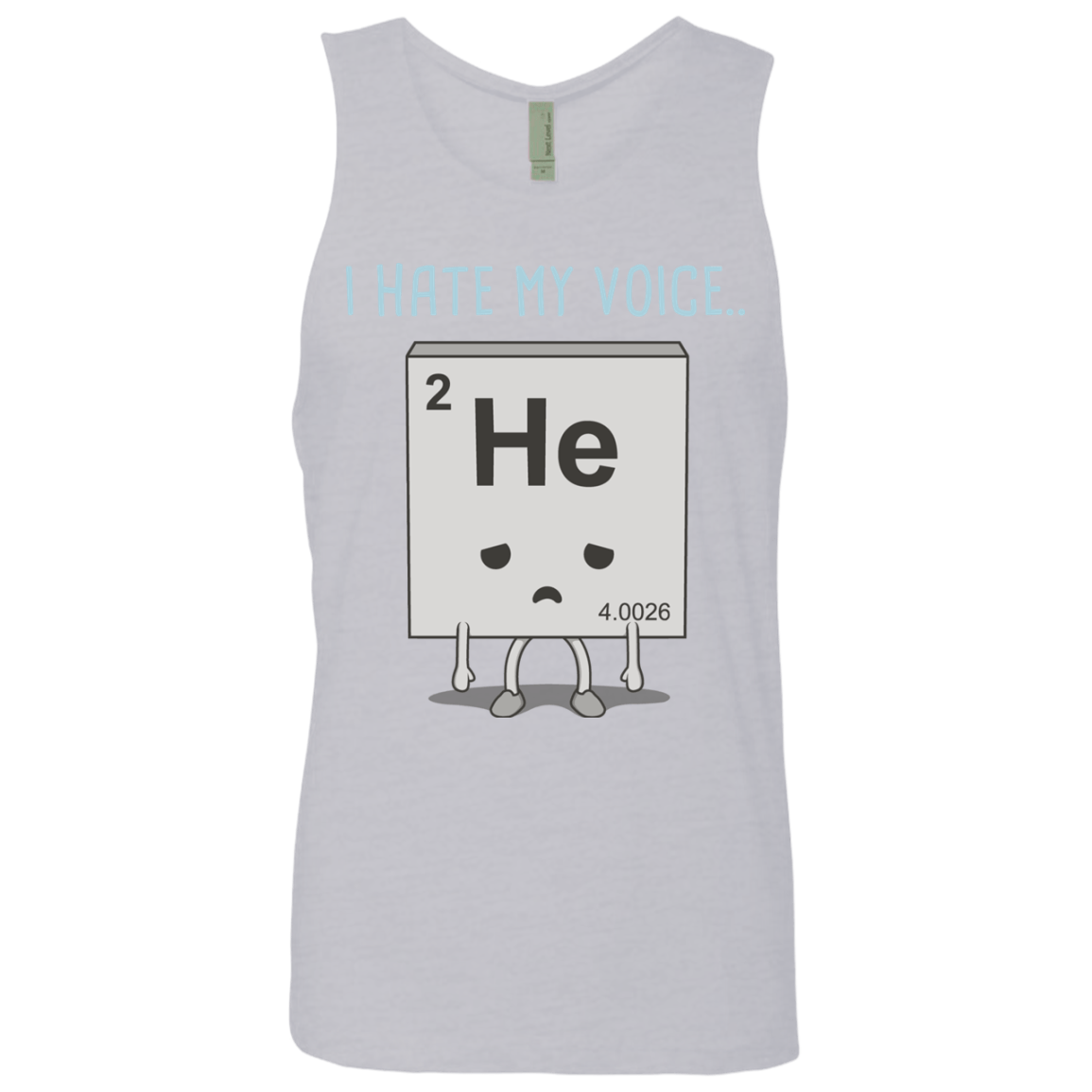 T-Shirts Heather Grey / S I Hate My Voice Men's Premium Tank Top