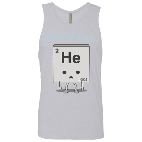 T-Shirts Heather Grey / S I Hate My Voice Men's Premium Tank Top