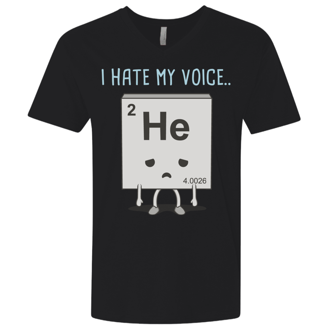 T-Shirts Black / X-Small I Hate My Voice Men's Premium V-Neck