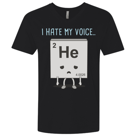 T-Shirts Black / X-Small I Hate My Voice Men's Premium V-Neck