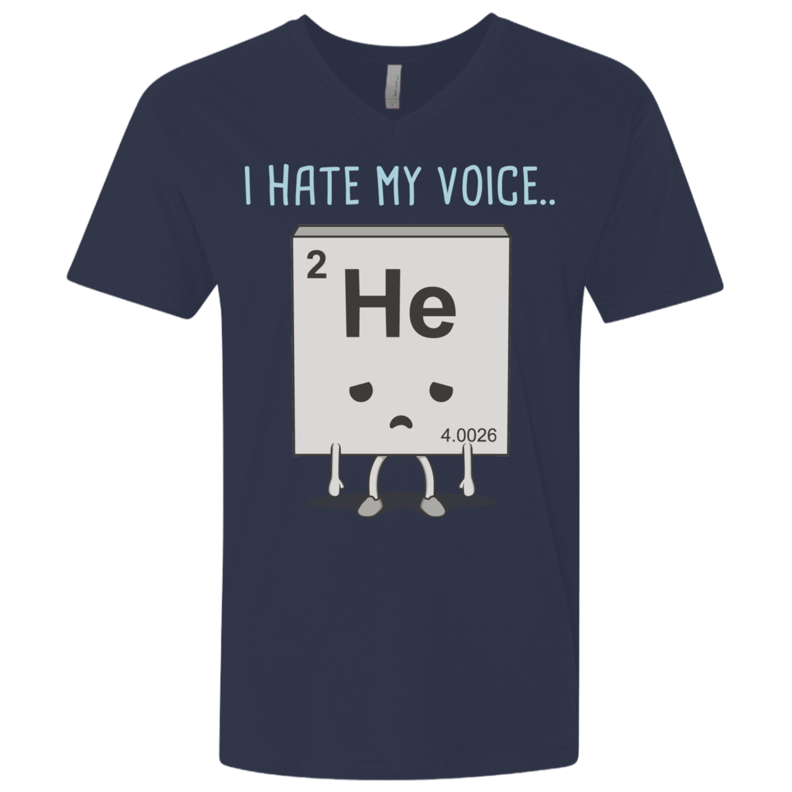 T-Shirts Midnight Navy / X-Small I Hate My Voice Men's Premium V-Neck