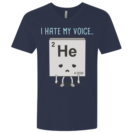 T-Shirts Midnight Navy / X-Small I Hate My Voice Men's Premium V-Neck