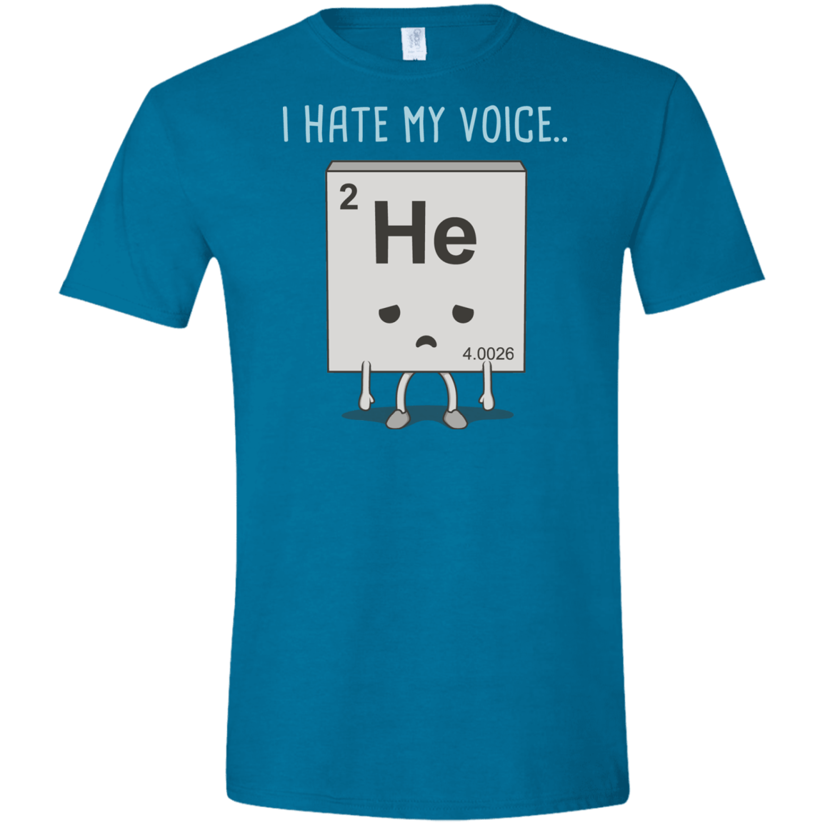 T-Shirts Antique Sapphire / S I Hate My Voice Men's Semi-Fitted Softstyle