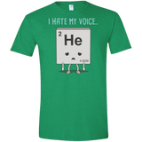 T-Shirts Heather Irish Green / S I Hate My Voice Men's Semi-Fitted Softstyle