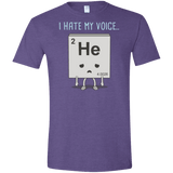 T-Shirts Heather Purple / S I Hate My Voice Men's Semi-Fitted Softstyle
