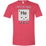 T-Shirts Heather Red / S I Hate My Voice Men's Semi-Fitted Softstyle