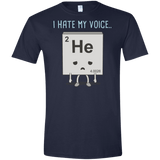 T-Shirts Navy / X-Small I Hate My Voice Men's Semi-Fitted Softstyle