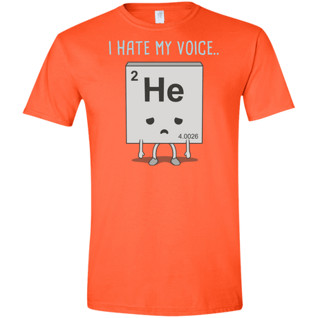 T-Shirts Orange / S I Hate My Voice Men's Semi-Fitted Softstyle